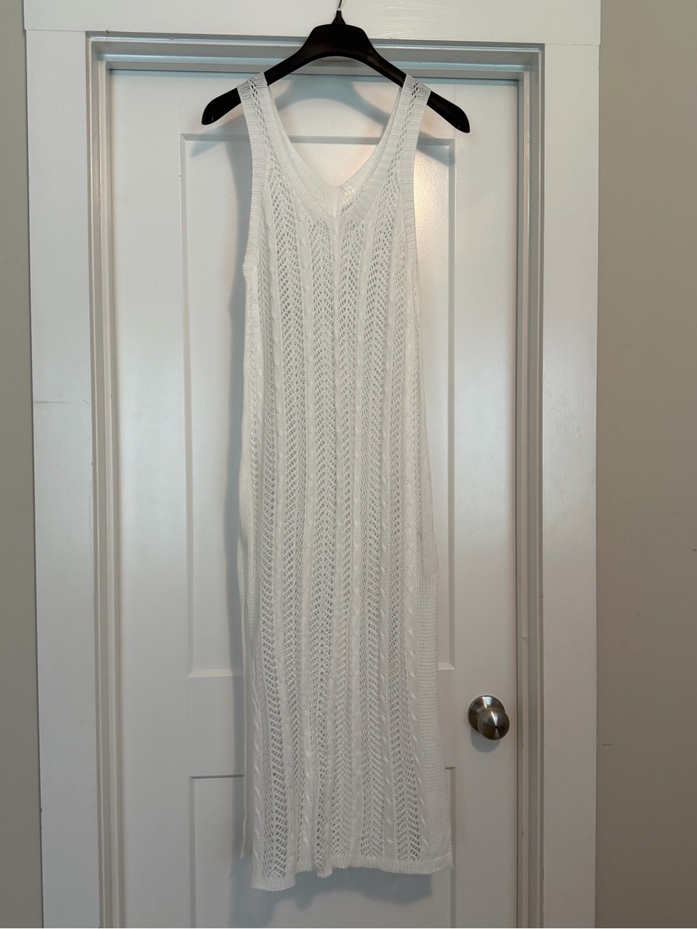 Cupshe White Crochet Maxi Swim Coverup